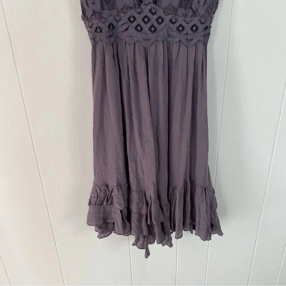 Free People Purple Lace Mini Dress—NWOT - Picture 5 of 16